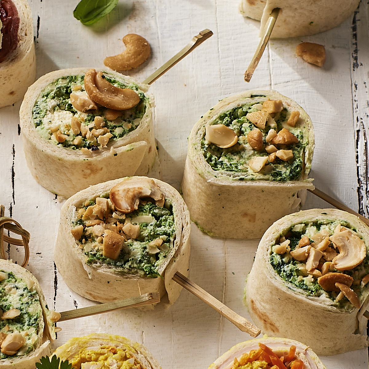 Wraps met spinazie & kruiden