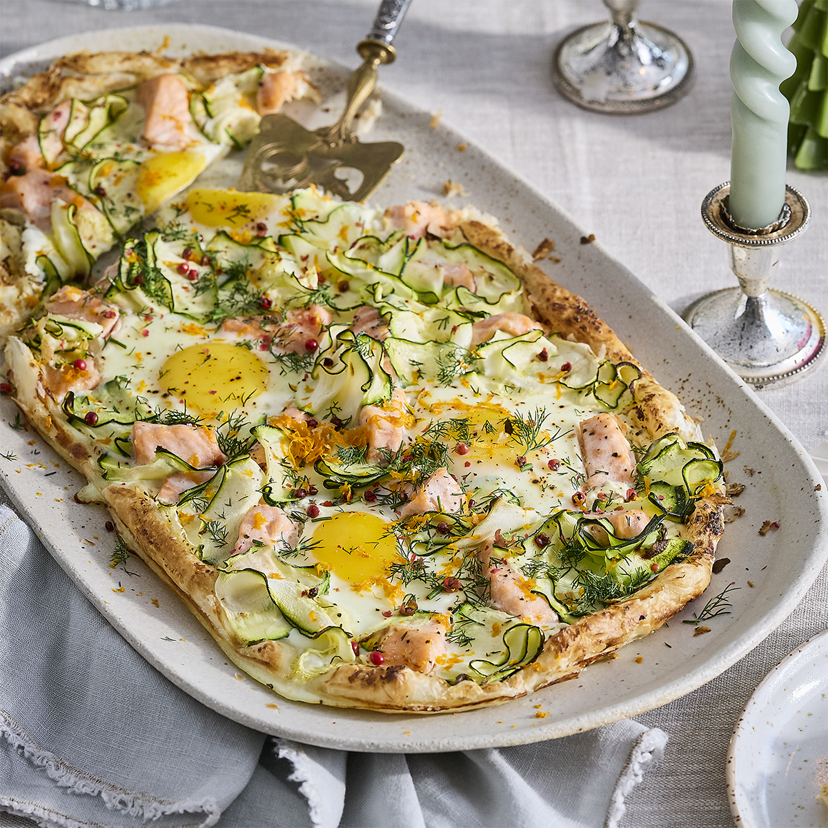 Brunchgalette met zalm