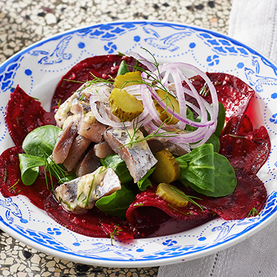 Haringsalade met bietjes