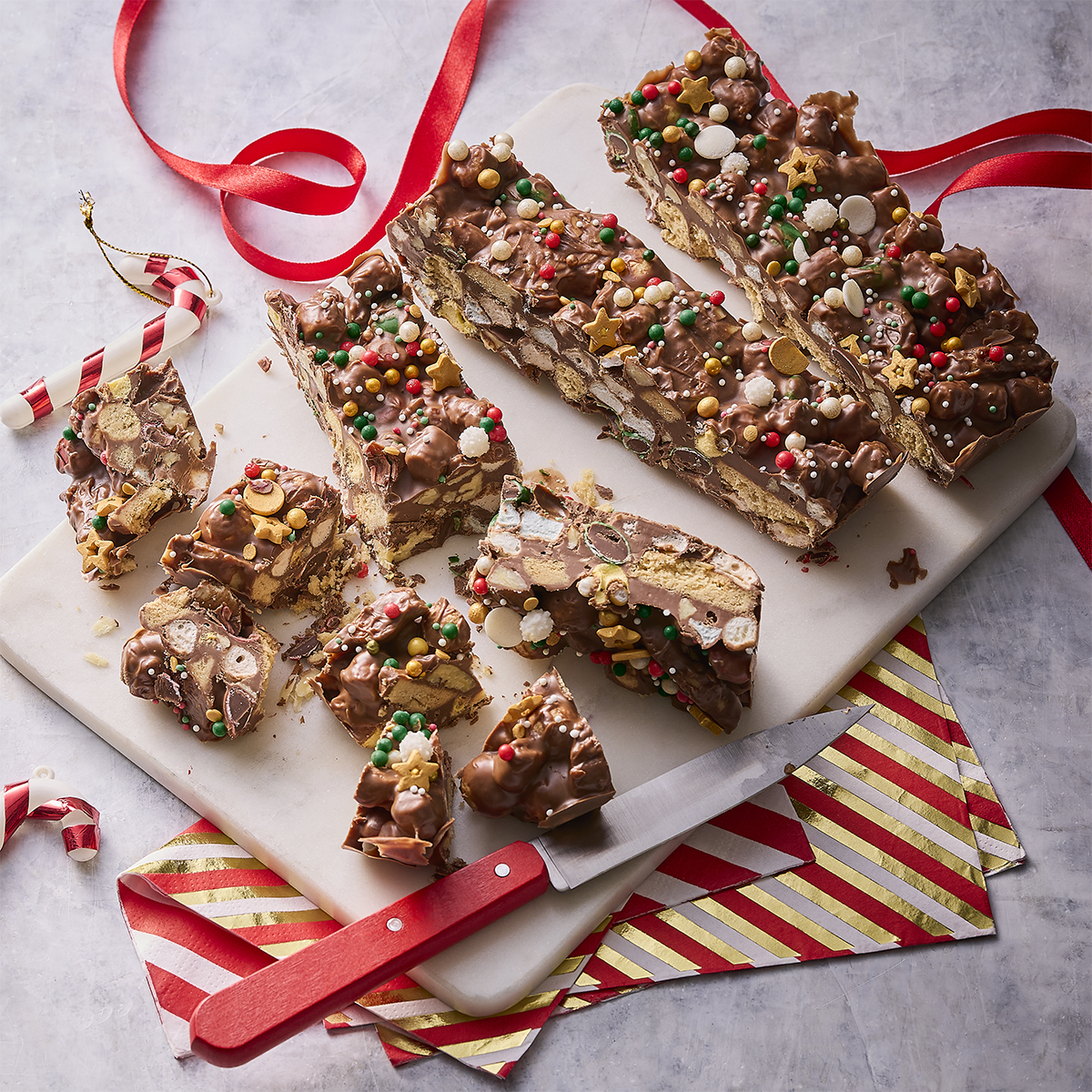 Kerst rocky road