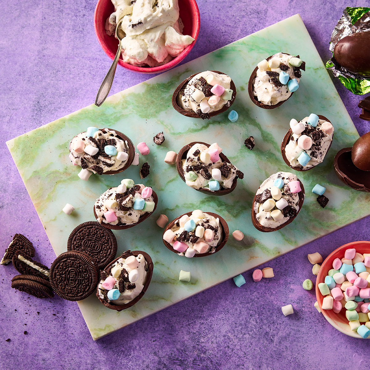 Oreo-cheesecake paaseieren