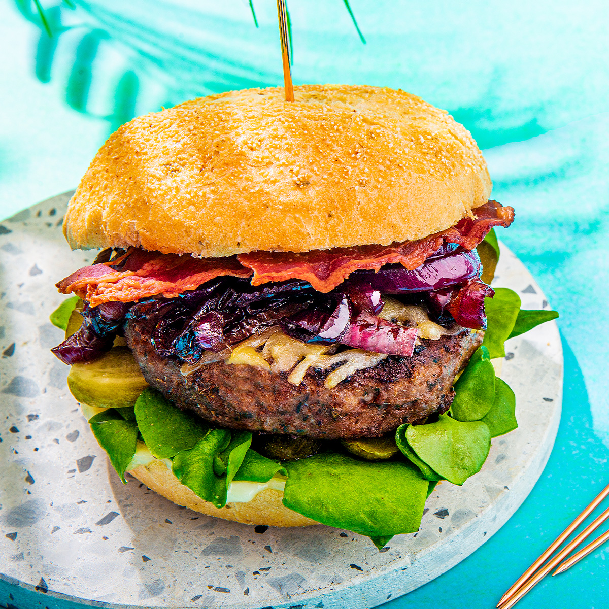 Chimichurryburger met postelein