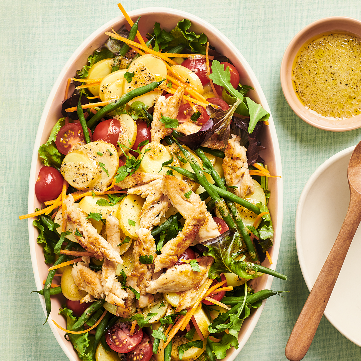 Aardappelsalade met kip