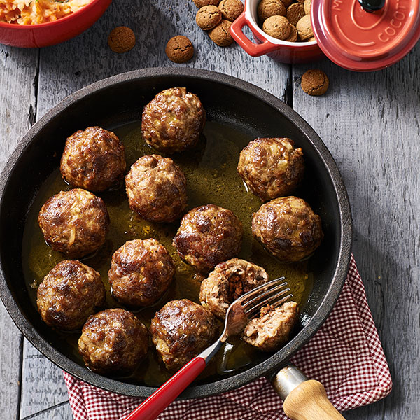 Pepernotengehaktballen