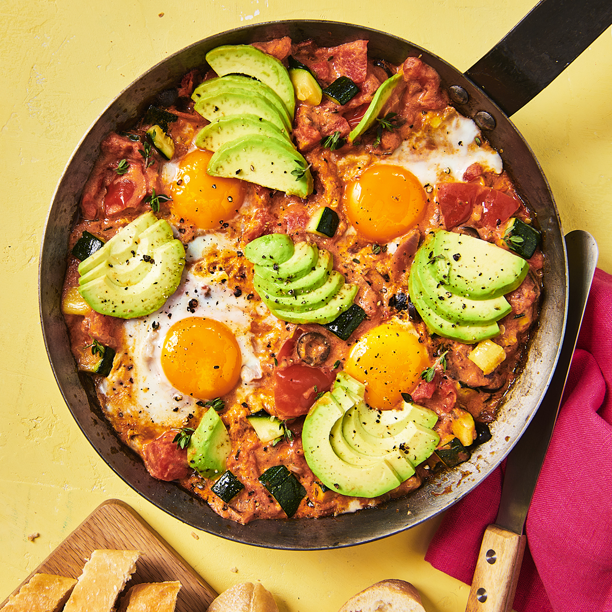 Shakshuka met romige tomatensaus