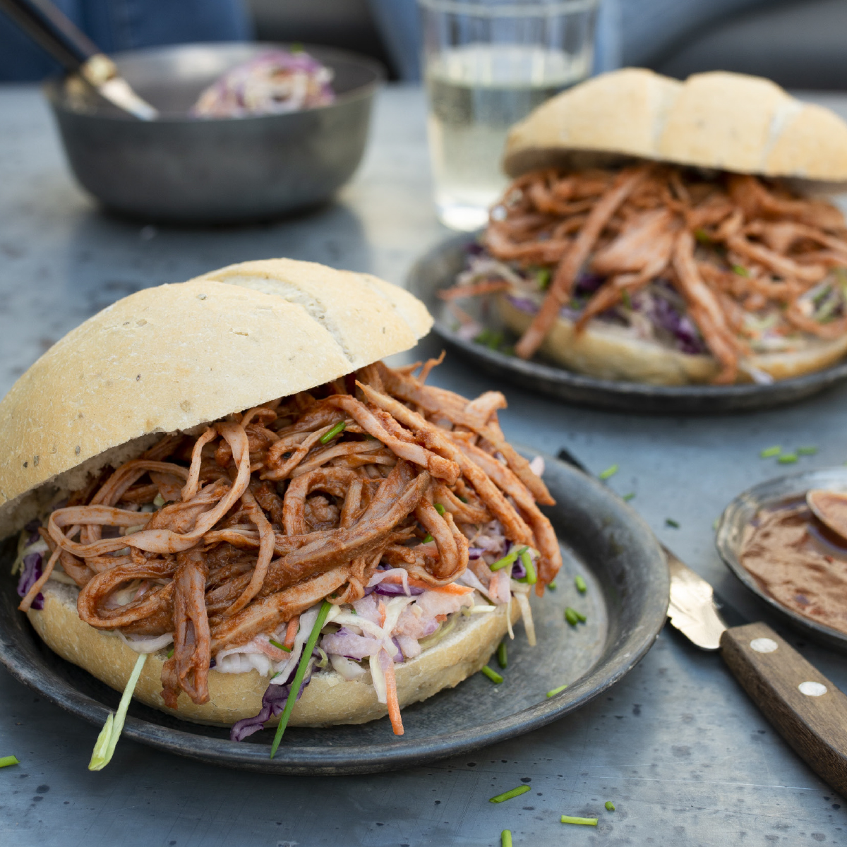 Pulled pork van varkenshaasjes
