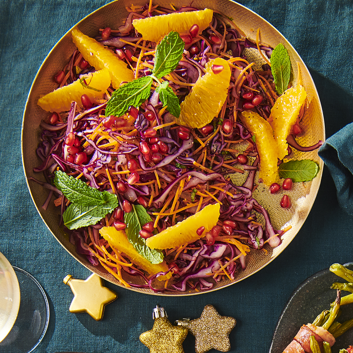 Rodekoolsalade met sinaasappel