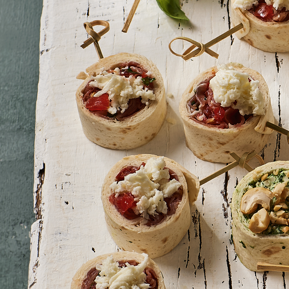 Wrap met tomaat & rauwe ham