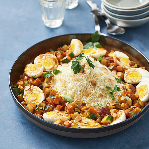 Couscous met groenten en ei