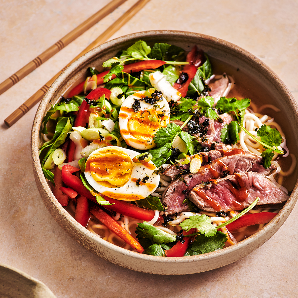 Chili beef ramen