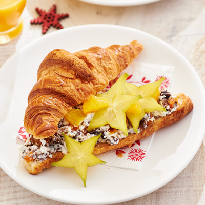 Croissantjes met kerstvulling