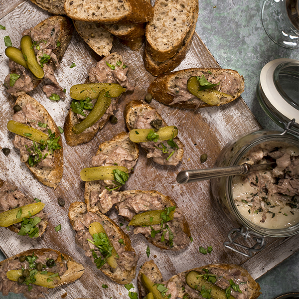 Rillettes van varkensvlees
