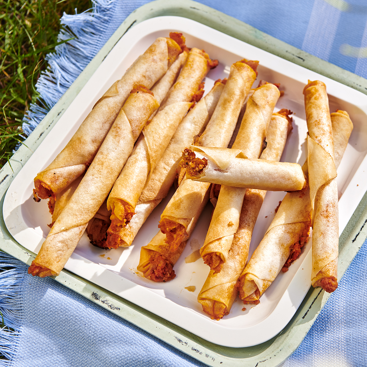 Filostengels met feta