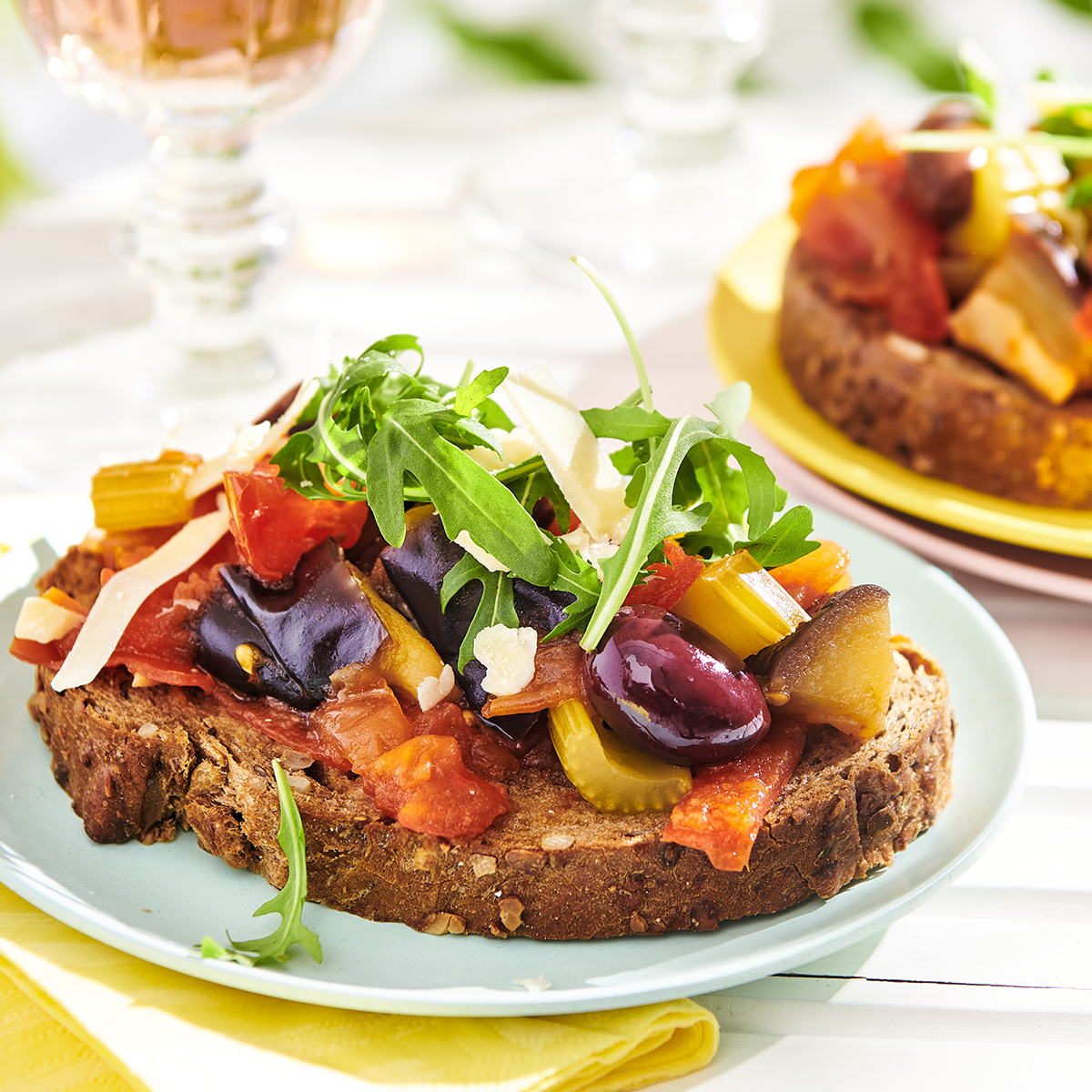 Toast met caponata