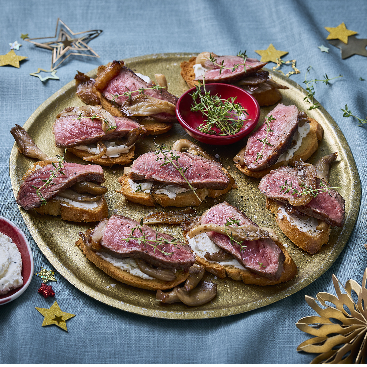 Crostini’s met entrecote