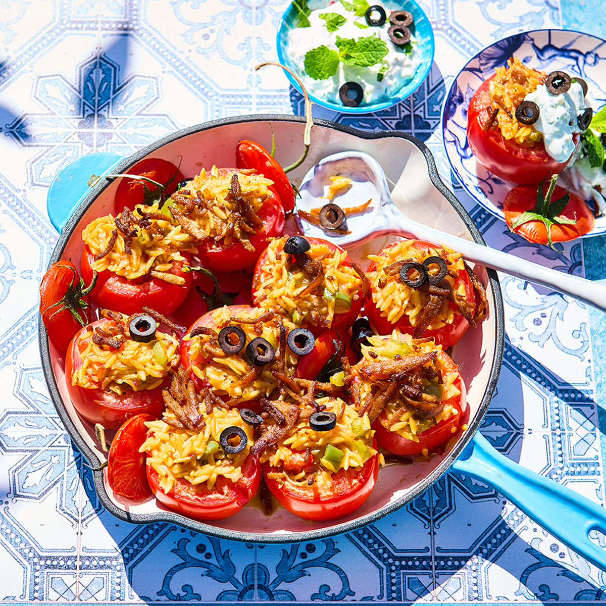 Griekse gevulde tomaten