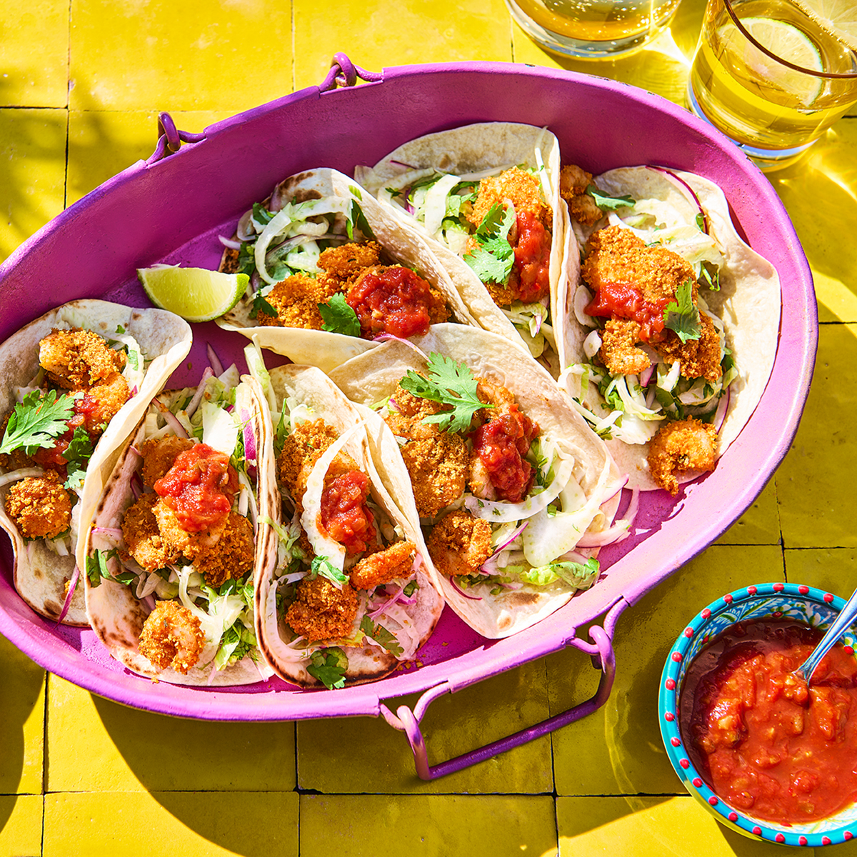 Mexicaanse garnalentaco’s