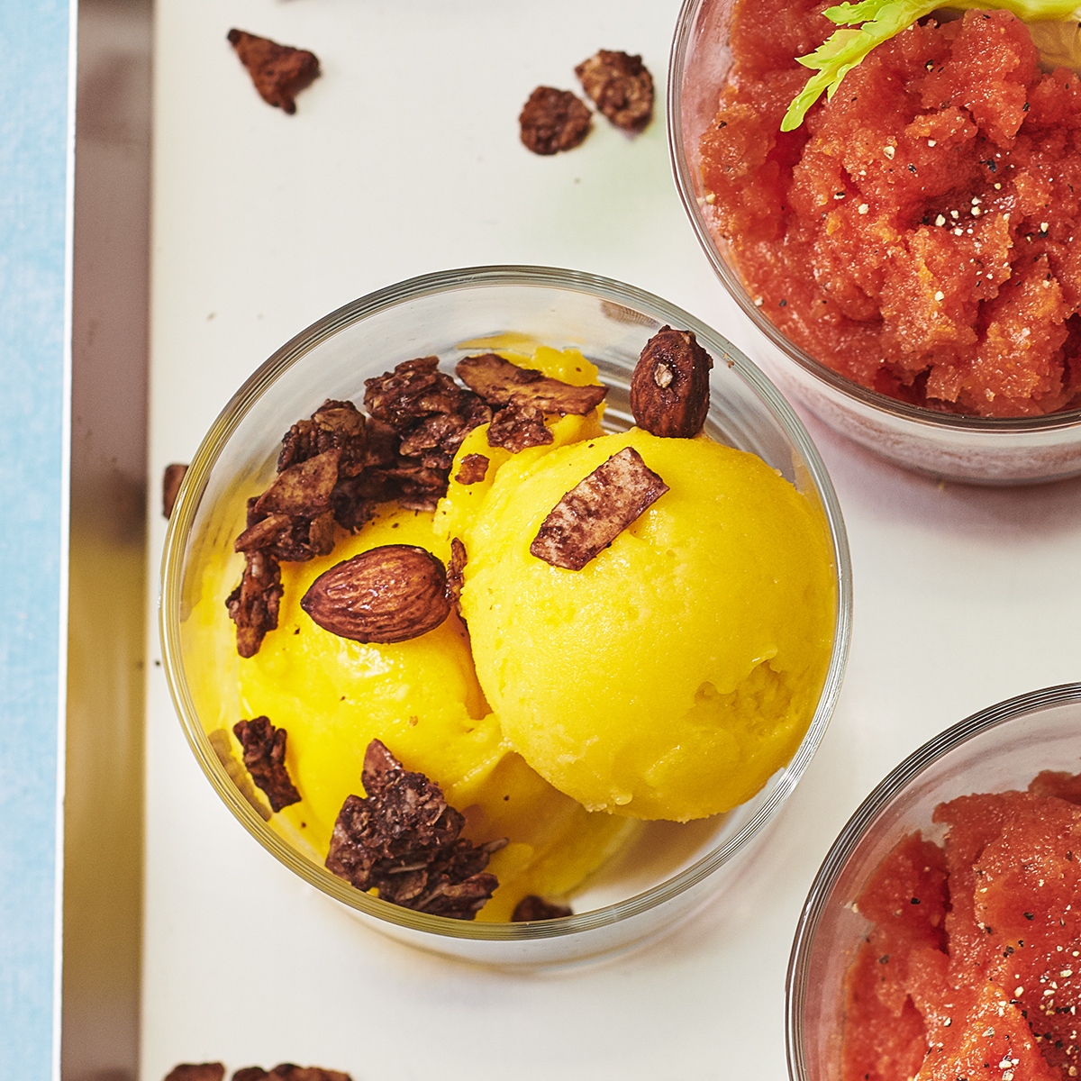 Mango-gembersorbet