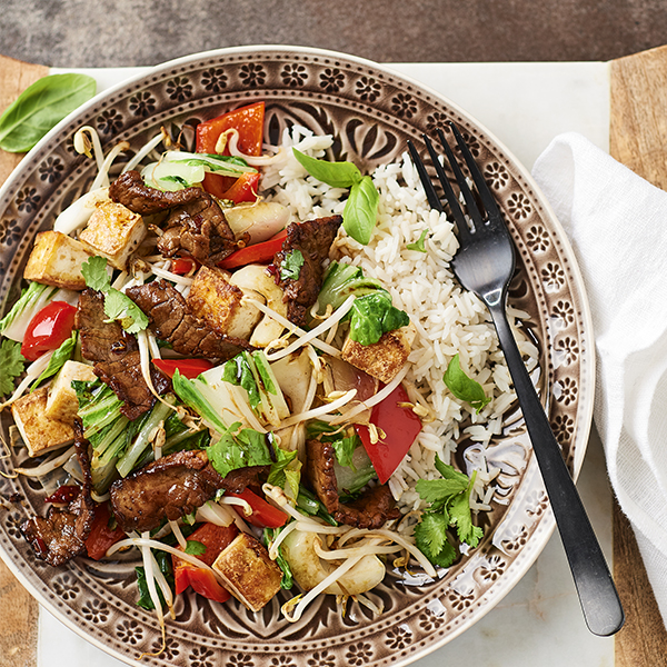 Aziatische beefsalade