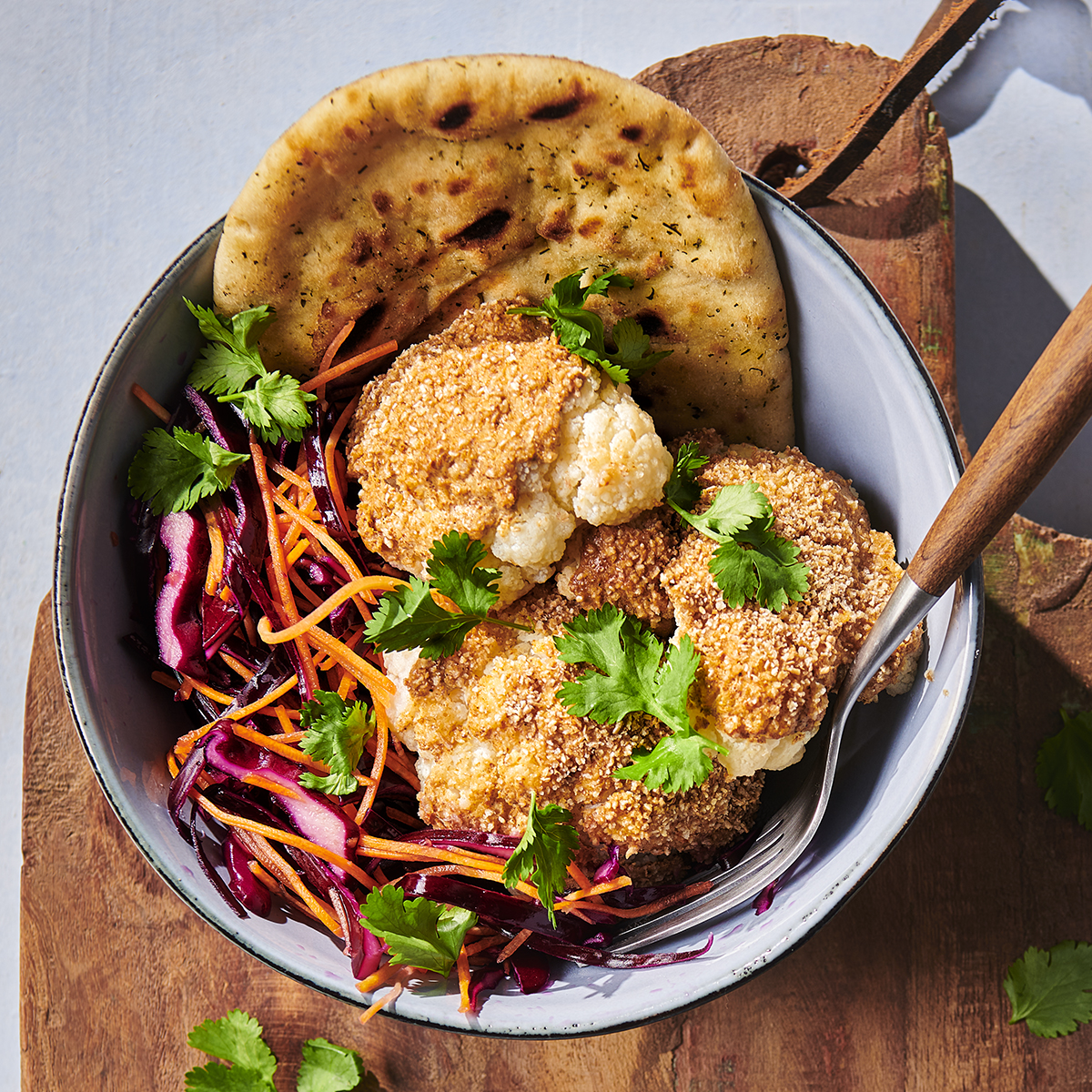 Tandoori bloemkool met naan