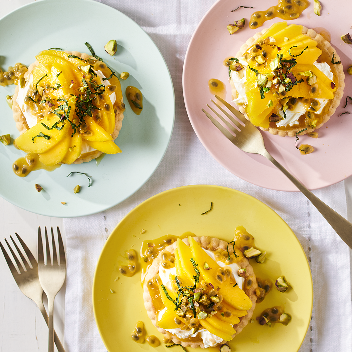 Mango munt taartjes