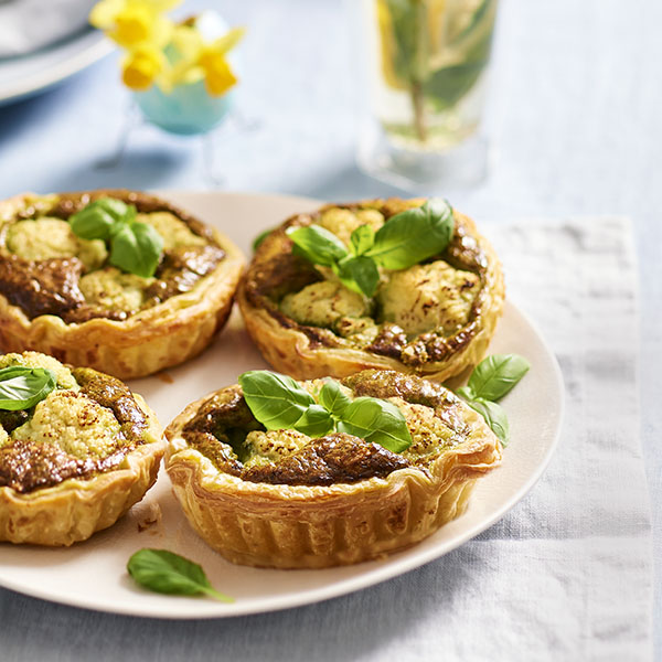 Mini-basilicumquiches