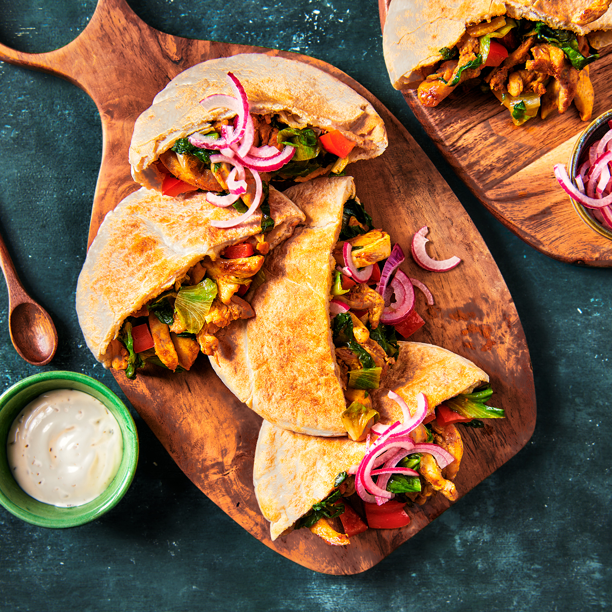 Pita’s met shoarma en andijvie