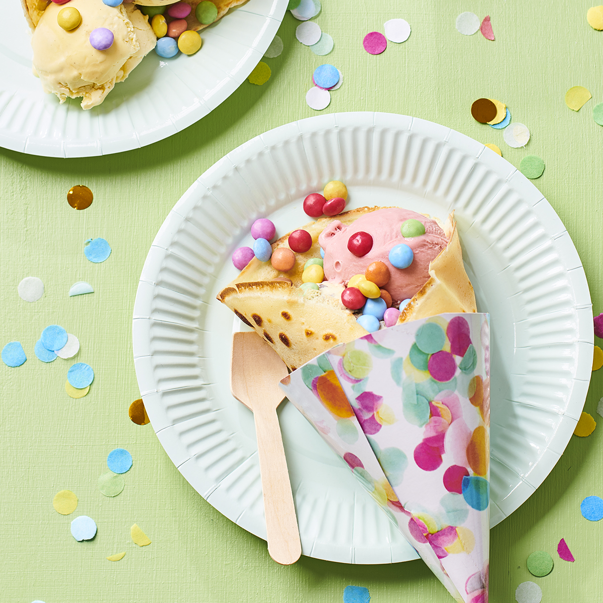 Feestpannenkoek met ijs