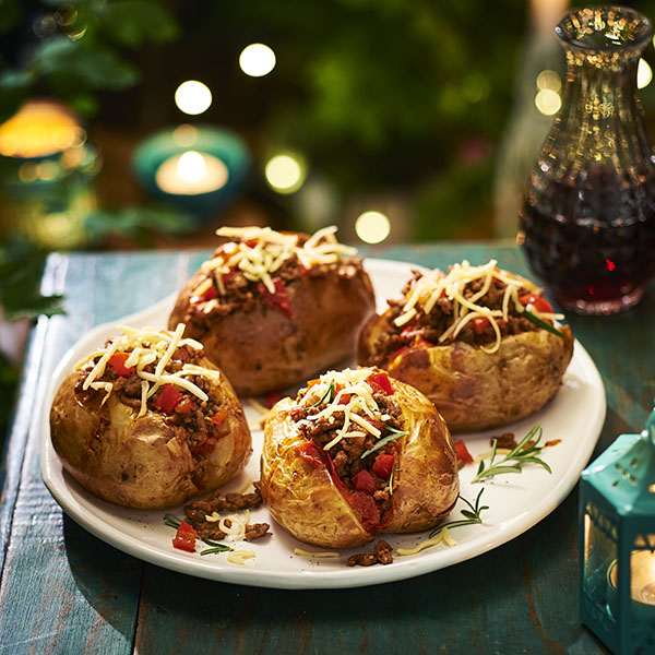 Jacked potato met gehakt
