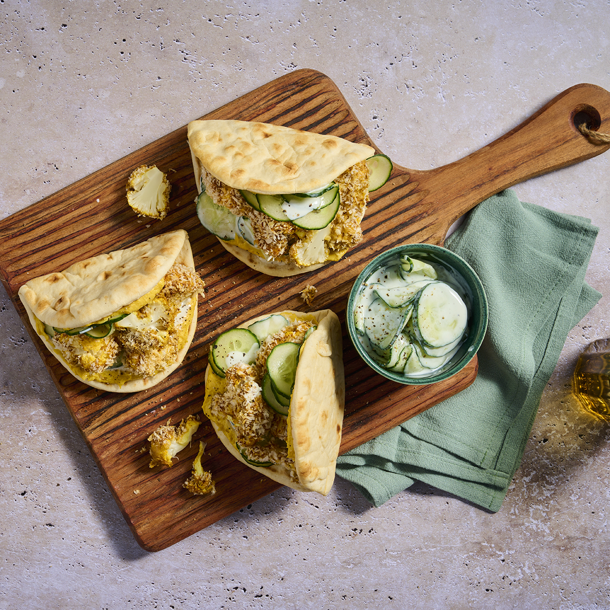 Flatbread met krokante bloemkool