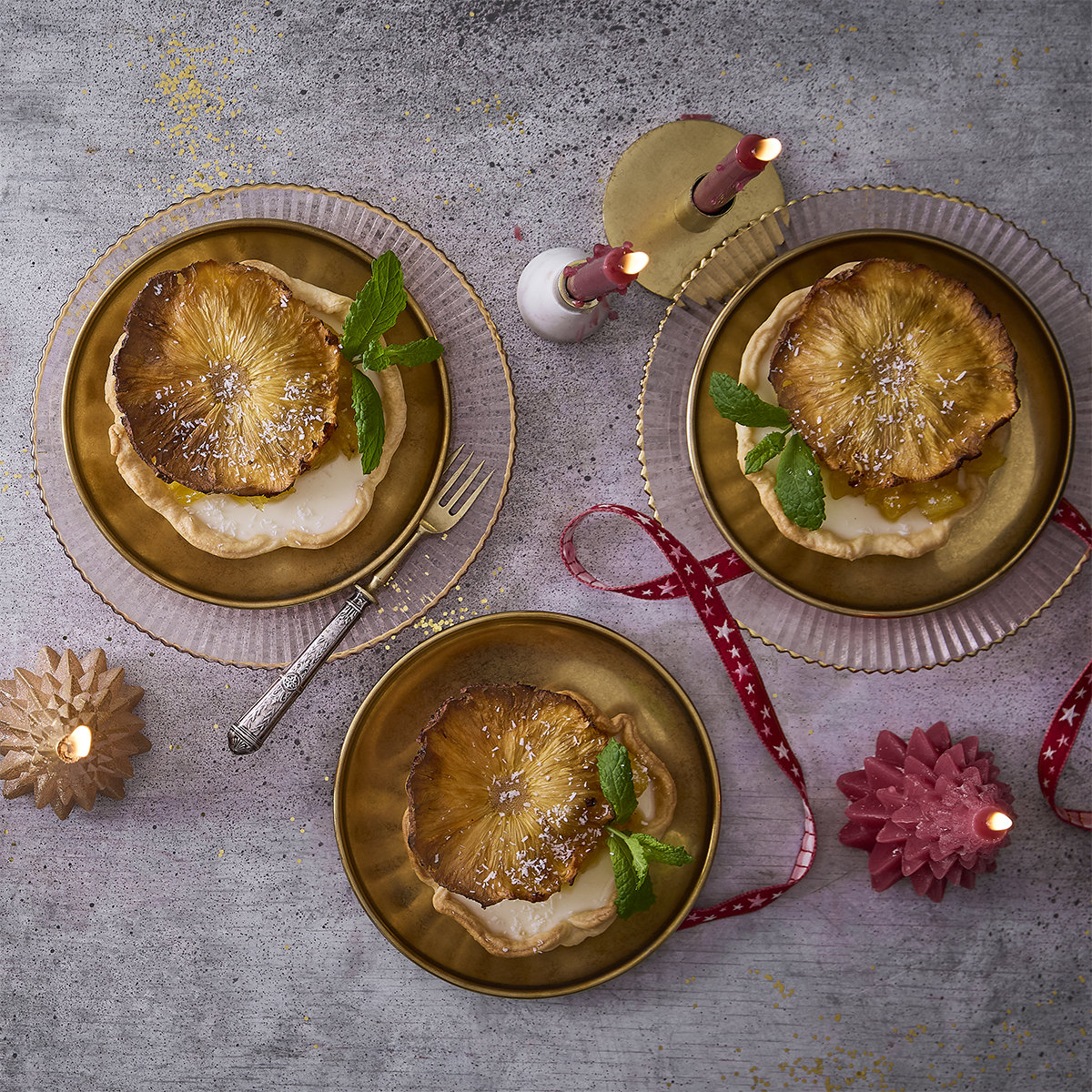 Ananas-kokos tartelettes