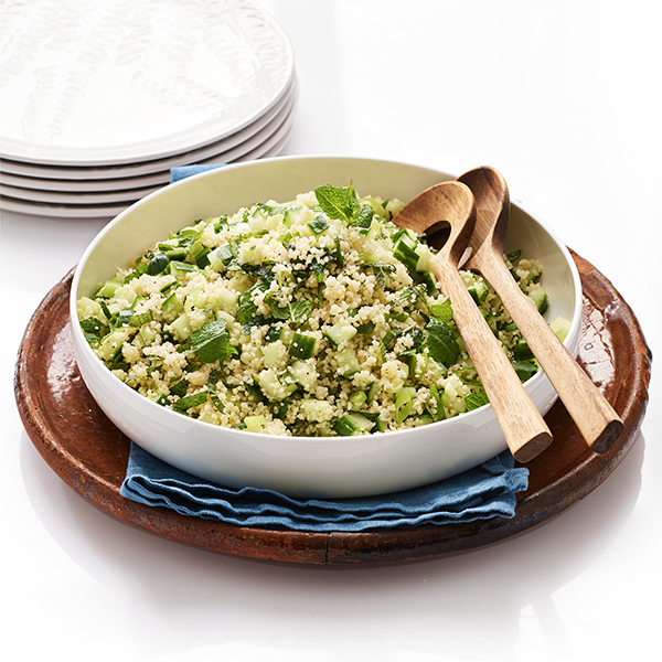 Couscous-tabouleh met komkommer en munt