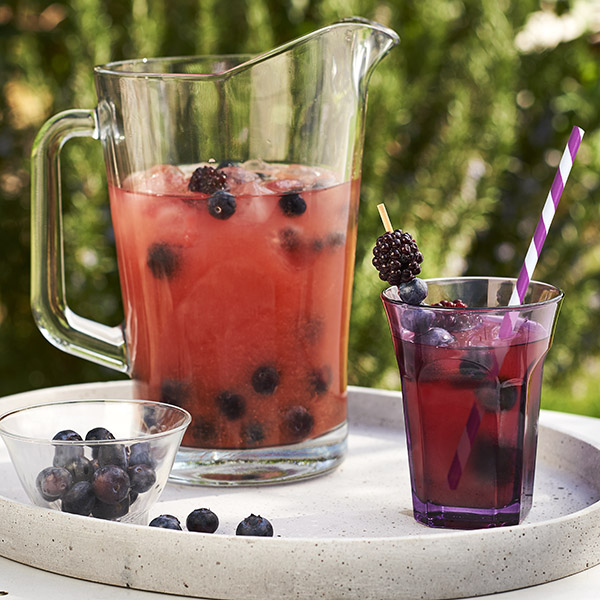 Muntijsthee met rood fruit