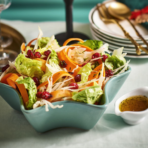 Kerstsalade met venkel en cranberry’s
